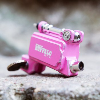 1 of 3 Buffalo RCA distressed pink